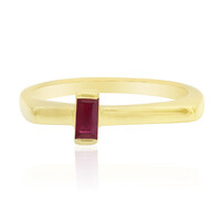 Bague en argent et Rubis de Madagascar