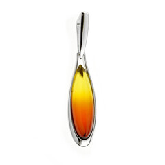Pendentif en argent et Ambre baltique