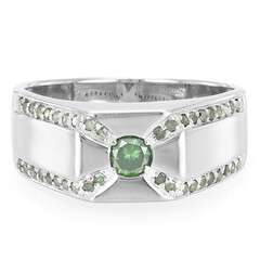 Bague pour homme en argent et Diamant fantaisie