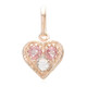 Pendentif en argent et Saphir Padparadscha