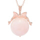 Collier en argent et Quartz rose (Gems en Vogue)