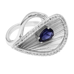 Bague en argent et Iolite