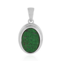 Pendentif en argent et Uvarovite