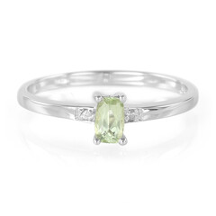 Bague en argent et Tourmaline cuprifère