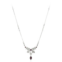 Collier en argent et Grenat Rhodolite