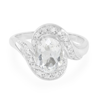 Bague en argent et Béryl de l'Himalaya