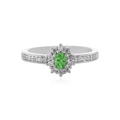 Bague en argent et Grenat Tsavorite