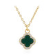 Collier en argent et Agate verte