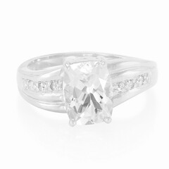 Bague en argent et Goshénite