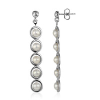 Boucles d'oreilles en argent et Perle de culture d'eau douce