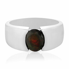 Bague en argent et Opale Mezezo