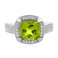 Bague en argent et Péridot du Jilin