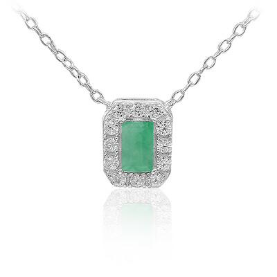 Collier en argent et Emeraude