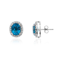 Boucles d'oreilles en argent et Topaze de Marambaia