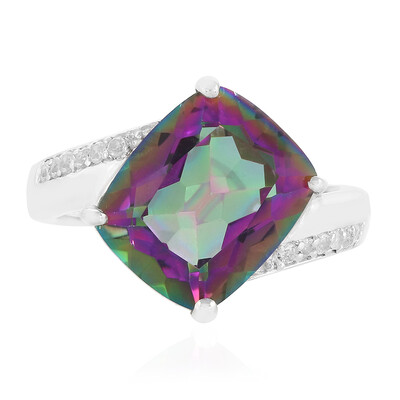 Bague en argent et Quartz mystique