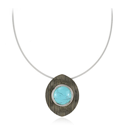 Collier en argent et Chêne des marais (dagen)