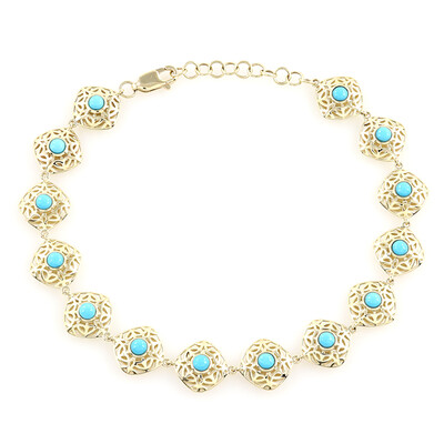 Bracelet en or et Turquoise Sleeping Beauty (Ornaments by de Melo)