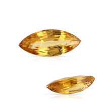  Zircon jaune (gemme et boîte de collection)