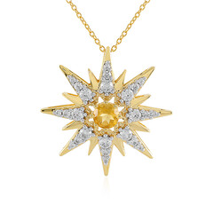 Collier en argent et Citrine