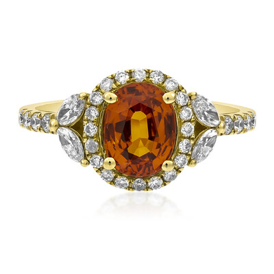 Bague en or et Grenat mandarine (CIRARI)