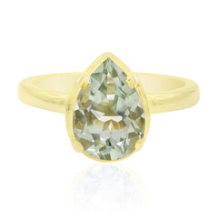Bague en argent et Améthyste verte