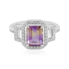 Bague en argent et Amétrine d'Anahi