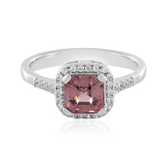 Bague en argent et Zircon rose