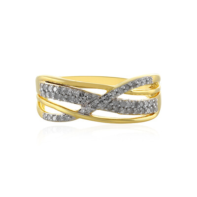 Bague en argent et Diamant I4 (J)