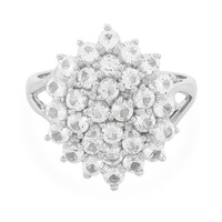 Bague en argent et Topaze blanche