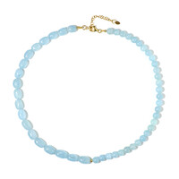 Collier en argent et Aigue-marine