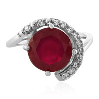Bague en argent et Rubis de Madagascar