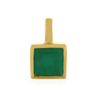 Pendentif en argent et Emeraude de Zambie