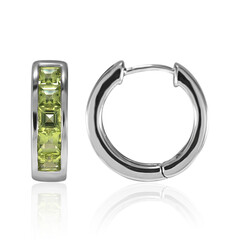 Boucles d'oreilles en argent et Péridot