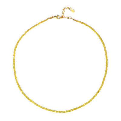 Collier en argent et Saphir jaune