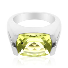 Bague pour homme en argent et Quartz de l'Ouro Verde