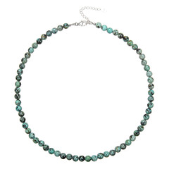 Collier en argent et Chrysocolle