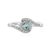 Bague en argent et Aigue-marine
