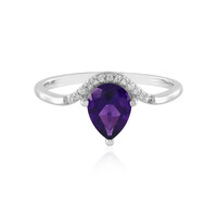 Bague en argent et Améthyste de Sibérie
