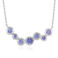 Collier en argent et Tanzanite