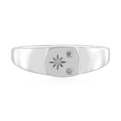 Bague en argent et Diamant I2 (I)