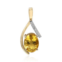 Pendentif en or et Béryl doré