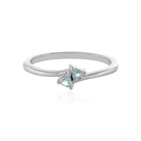 Bague en argent et Topaze bleu ciel