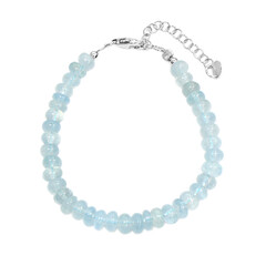 Bracelet en argent et Aigue-marine