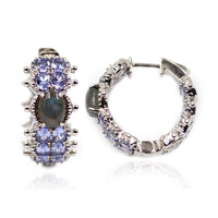 Boucles d'oreilles en argent et Labradorite (Dallas Prince Designs)