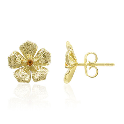 Boucles d'oreilles en argent et Citrine