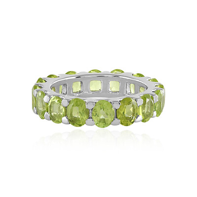Bague en argent et Péridot