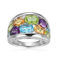 Bague en argent et Améthyste de Zambie