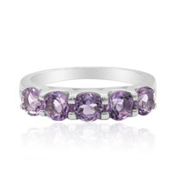 Bague en argent et Améthyste