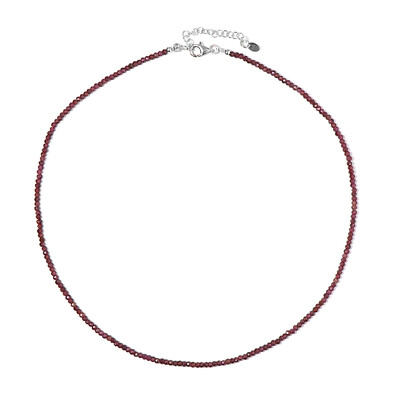 Collier en argent et Grenat magenta