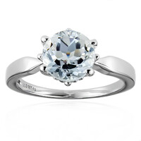 Bague en argent et Quartz blanc